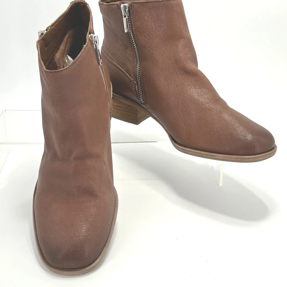 Lucky Brand Size 9‎ Brown Leather Ankle Booties Boots Baelee NEW Women's $139